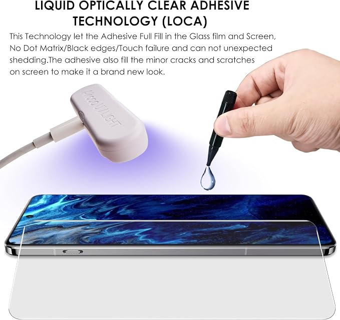 Screen Protector for OnePlus 13 [3 Pack] Tempered Glass UV Set 9H Hardness Scratch Resistant Sensitive Touch Full edge-to-edge coverage with a seamless fit