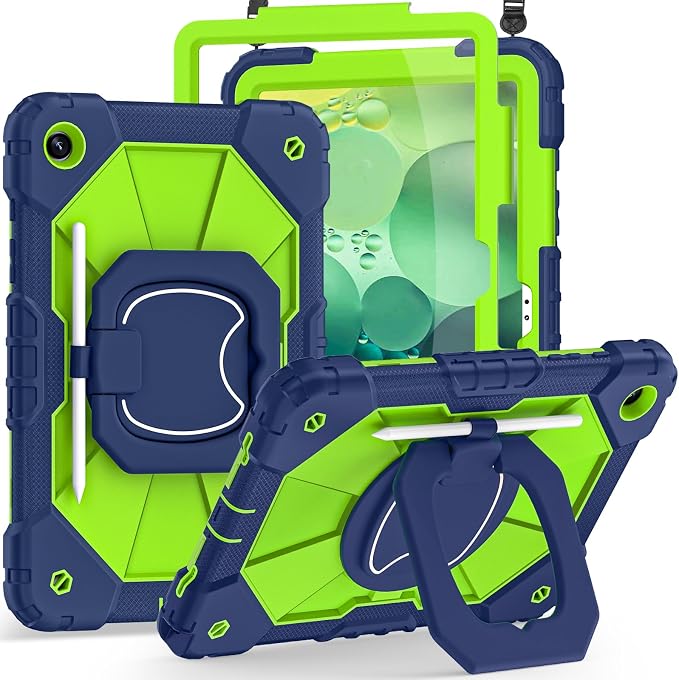 Auizotl Case for Samsung Galaxy Tab A11+/A9+ Plus 11 Inch with Screen Protector/Rotating Stand/Pen HolderMilitary Grade Shockproof Cover for Galaxy Tab A11 Plus /A9 Plus CasesBlack