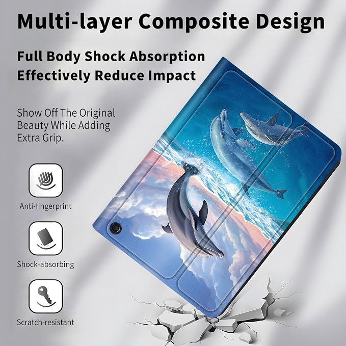 Case for All-New Amazon Kindle Fire HD 10 &amp 10 Plus 11th Generation 2021 Release 10.1 inchSlim Folding Stand Cover with Auto Wake/SleepAmerican Girls