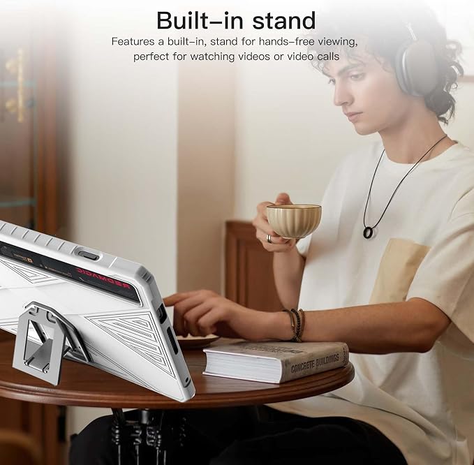 Case Cover for REDMAGIC Astra Gaming Tablet 9.06 inch Slim Soft TPU Protective Cover with Kickstand for REDMAGIC Gaming Tablet 3 Pro Anti-ScratchShockproofBlack