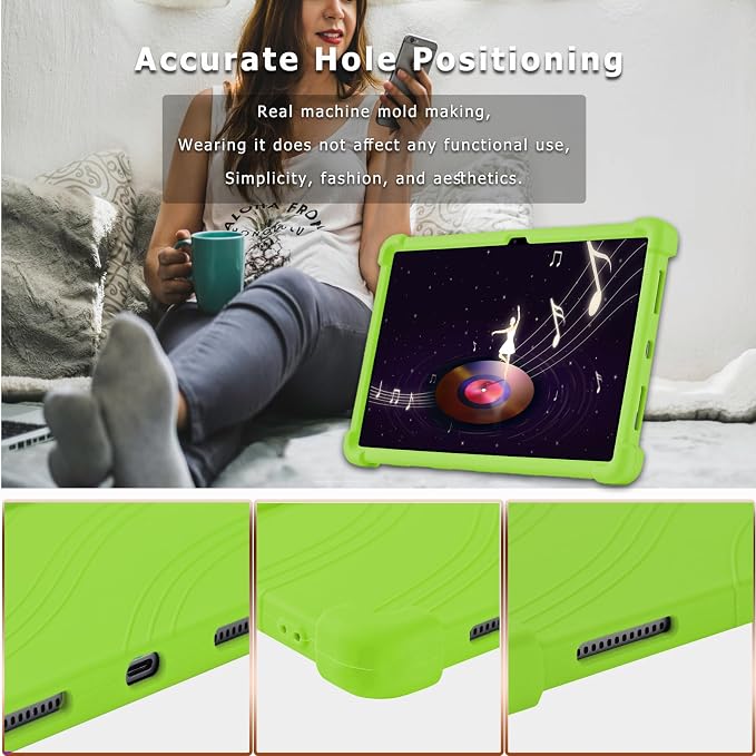 ATOOZ for Lenovo Idea Tab Plus Case 12.1 Inch 2025Black | Soft Silicone Shockproof Case for Lenovo Idea Tab Plus Tablet (TB361FU) with PC Bracket