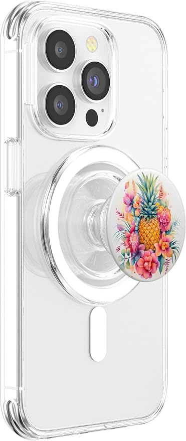Pineapple Watercolor PopSockets PopGrip for MagSafe