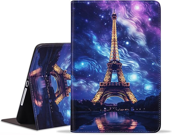 Case for Samsung Galaxy Tab S10 Plus 2024/ S9 Plus/ S9 FE Plus 5G 12.4 Inch 2023 Slim PU Leather Stand Folio Cover with Auto Wake Sleep Abstract Paint Dogs