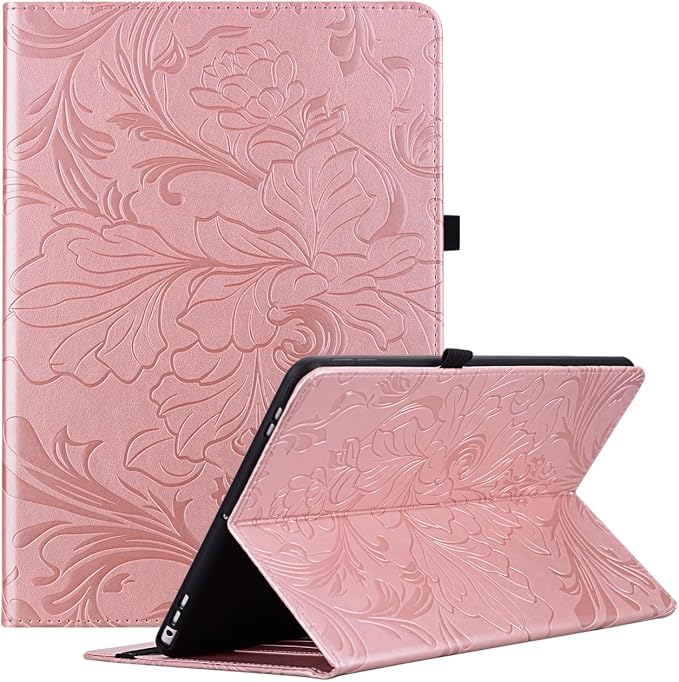 ALILANG Case for Samsung Galaxy Tab A7 10.4-Inch 2022/2020 (SM-T500/ T503/ T505/ T507/T509) Multi-Angle Viewing Protective Tablet Cover with Folding Stand &amp Pencil Holder -Blue