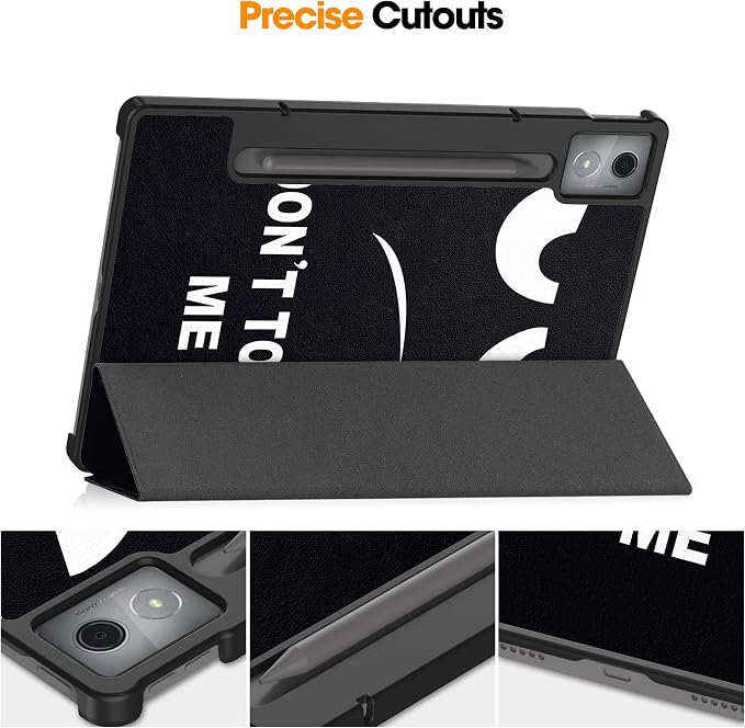 Gylint PU Leather Case for Lenovo Idea Tab Pro/Xiaoxin Pad Pro 12.7 Inch 2025 Ultra Thin Folding Folio Stand Protective Cover Black