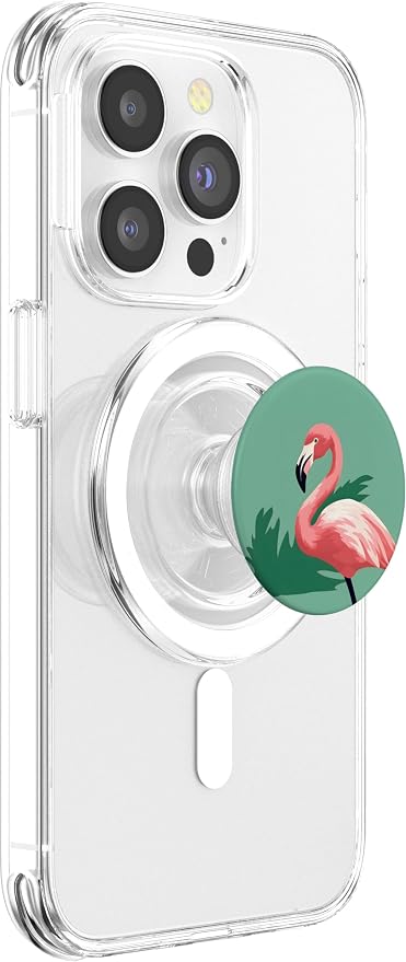 Cute Pink Flamingo Tropical Flamingos PopSockets PopGrip for MagSafe