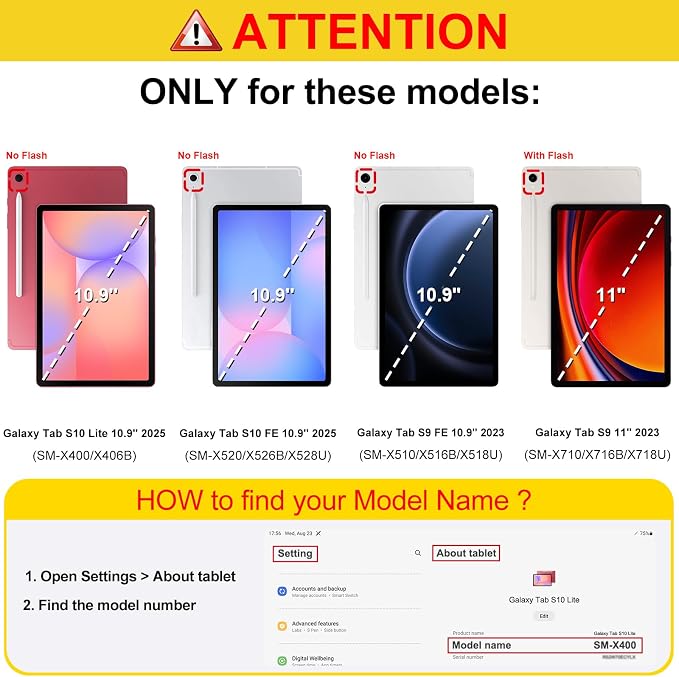 Fintie Slim TPU Case for Samsung Galaxy Tab S10 Lite/S10 FE/S9 FE 5G 10.9 | Tri-Fold Viewing Stand Full Protection S Pen Holder Auto Sleep Wake Black