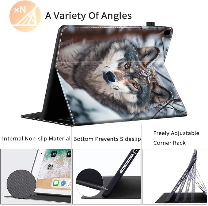 Case Fits All-New Amazon Kindle Fire HD 10 &amp 10 Plus Tablet (13th/11th Generation 2023/2021 Release) 10.1 Durable Shockproof Protective Cover with Auto Wake/Sleep，Black Woman Queen Afro Design