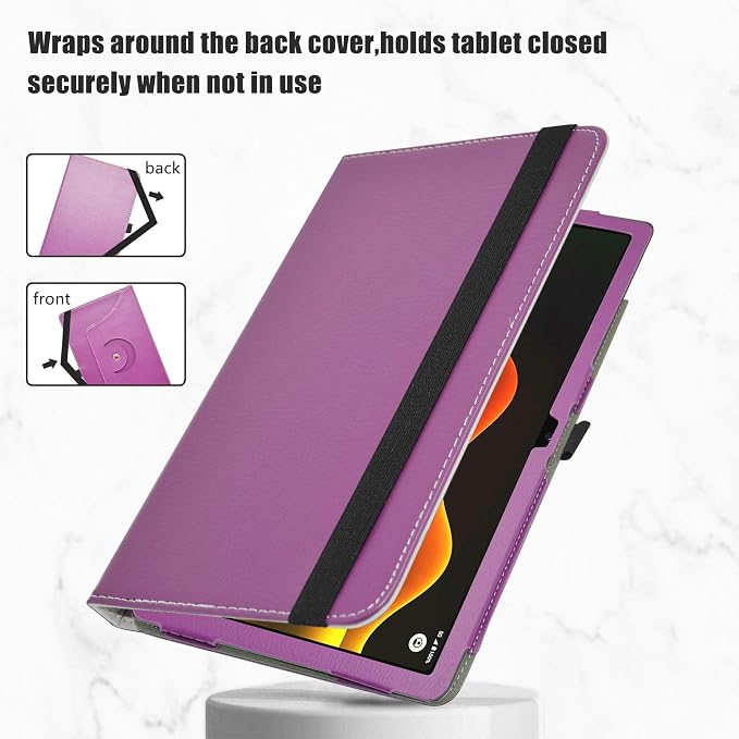 LiuShan Compatible with Boost Celero 5G Tab Case360 Degree Rotation Stand PU Cover for Boost Celero 5G Tab 11 Inch Tablet（Not Fit Other TabletBlack