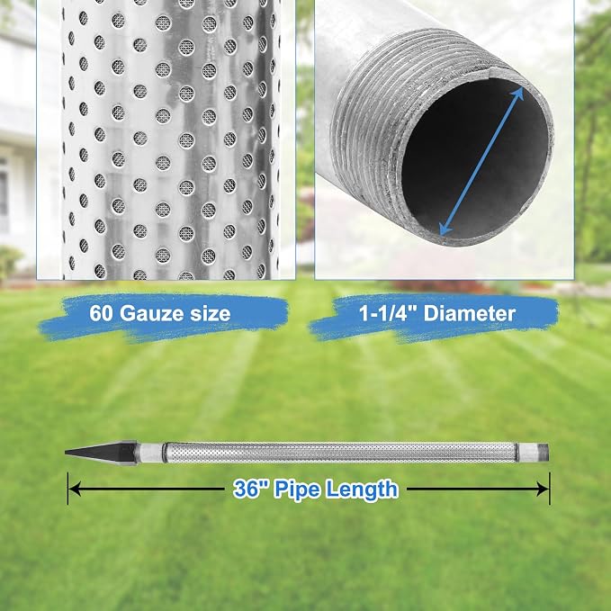 Well Point 1-1/4, Sand Points Well, 1-1/4 Drive Point Well, Well Stainless