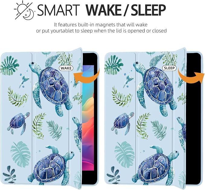 Joyland Leopard Print for iPad 10th Generation Case 10.9 inch 2022/iPad (A16) 11th Gen 11 2025Built-in Pencil Holder with Shockproof Cover Clear Transparent Back Shell Auto Wake/SleepBlack