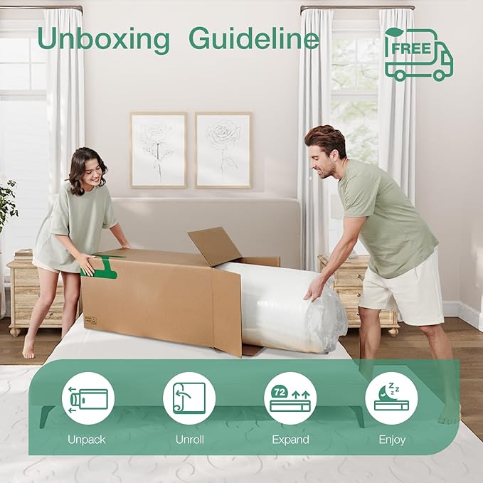 Novilla Mattress Twin Size,12 Inch Gel Memory Foam Mattress in a Box for Cool Night & Motion Isolation,Medium Firm Feel,Bliss