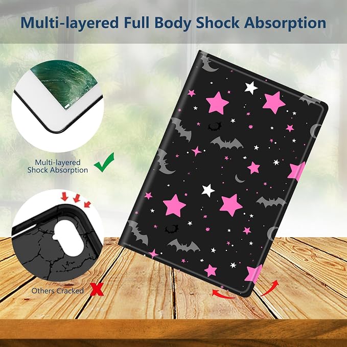 Slim Case for Amazon Kindle Fire Max 11 Case (13th Generation 2023 Release) 11 PU Leather Folio Stand Adjustable Smart Cover with Auto Wake/Sleep for Kindle Fire 11 TabletA American Flag Skull