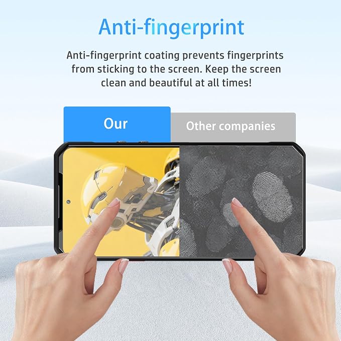 NOUKAJU [3pack] Screen Protector for Oukitel WP60 HD Tempered GlassScratch ResistantDurable and Drop-ProofTempered Glass Screen Protector for Oukitel WP60