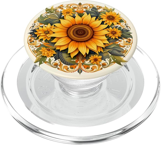 Sunflower PopSockets PopGrip for MagSafe