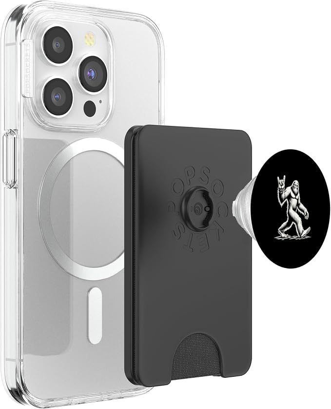 Retro Vintage Bigfoot Silhouette Sasquatch Rock 'N Roll PopSockets PopGrip for MagSafe