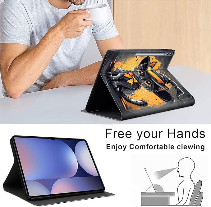 Case for Samsung Galaxy Tab A11 Plus 2026 &amp Galaxy Tab A9+ 11 Slim Smart Stand Cover with Auto Wake/Sleep Shockproof Protective Shell for Work &amp School Astronaut