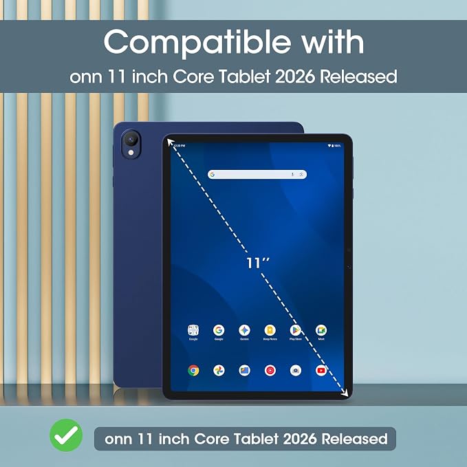 ProCase for Onn. 11 Inch Tablet Pro 2024 Case -Black | Slim Stand Hard Back Shell Protective Smart Cover for Onn. 11” Tablet Pro 2024 Model