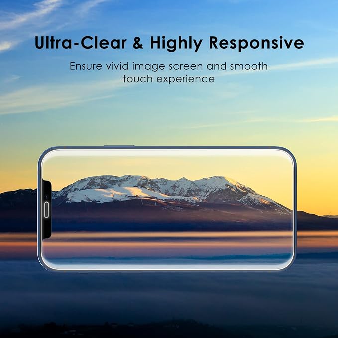 JETech One Touch Install Screen Protector for iPhone 11/XR 6.1-Inch Full Coverage Tempered Glass Film Auto Alignment Tool Kit HD Clear 2-Pack