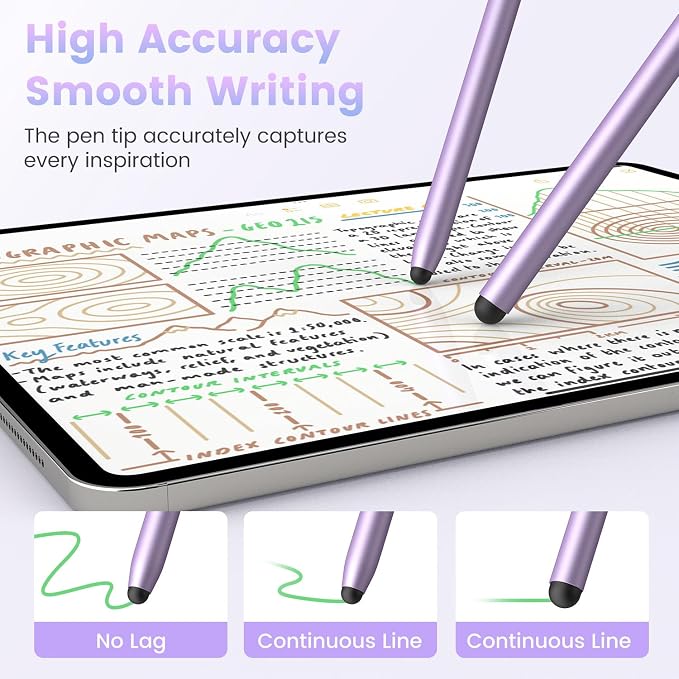 Stylus Pen for Touchscreen 2-in-1 Magnetic Universal Stylists | High Sensitivity &amp Precision Metal BarrelCompatible with iPadiPhoneAndroid Microsoft Surface Nintendo Switch Touchscreen