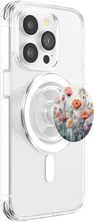 Poppy Flowers Bouquet in Style of Resin Flower PopSockets Adhesive PopGrip
