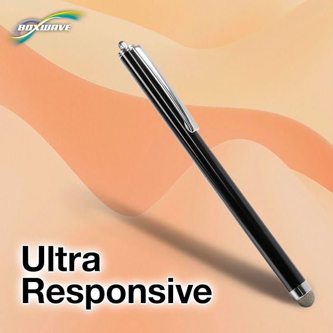 BoxWave Stylus Pen Compatible with Samsung Galaxy A32 5G - EverTouch Capacitive Stylus Fiber Tip Capacitive Stylus Pen - Jet Black