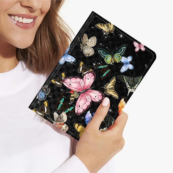 for Samsung Galaxy Tab E 9.6 Inch 2015 (SM-T560/T561/T565/T567) Kickstand Case PU Leather Multiple Viewing Angles Stand Smart Cover for Galaxy Tab E 2015 2 Roses