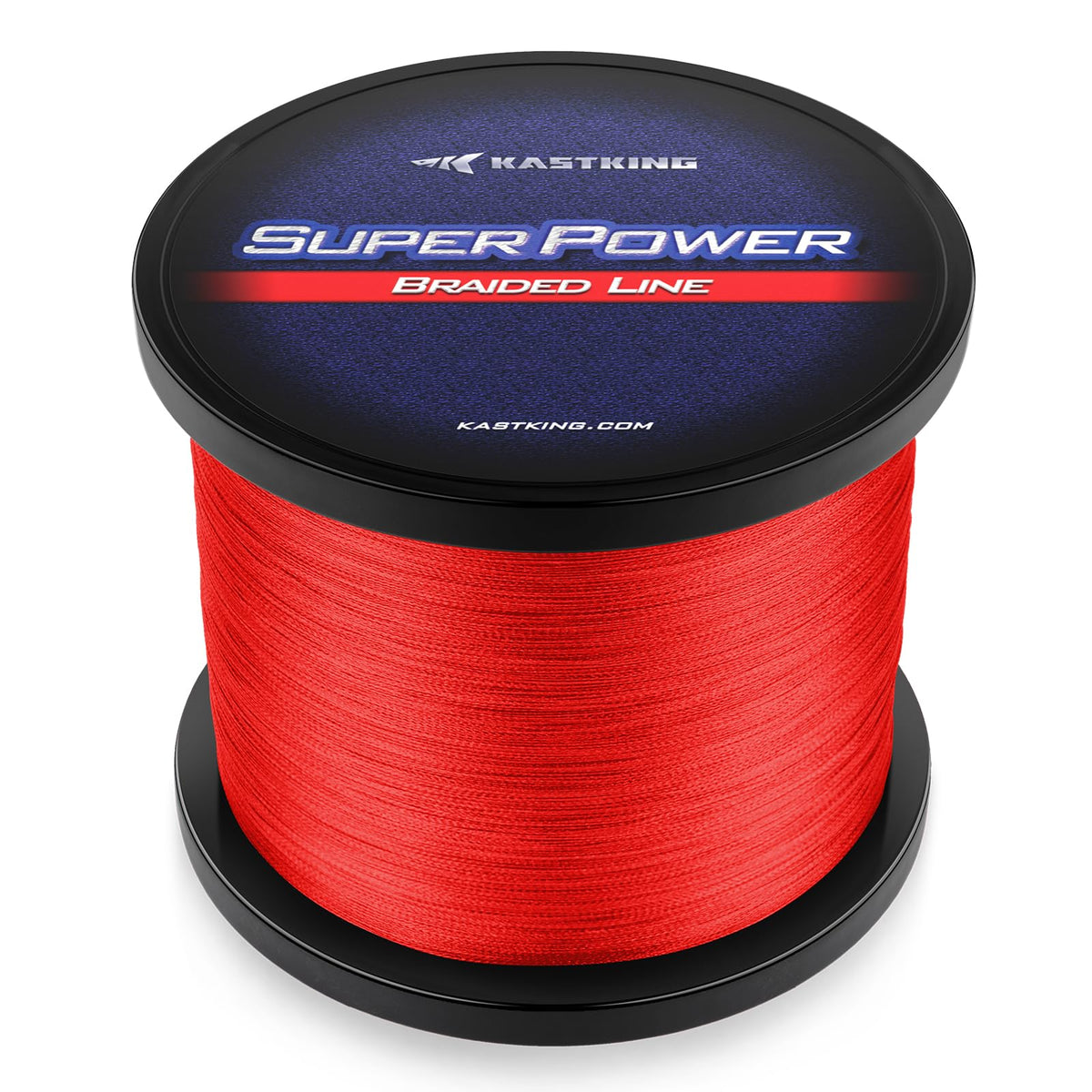 KastKing Superpower Braided Fishing Line, Red, 50LB, 500+47 Yds