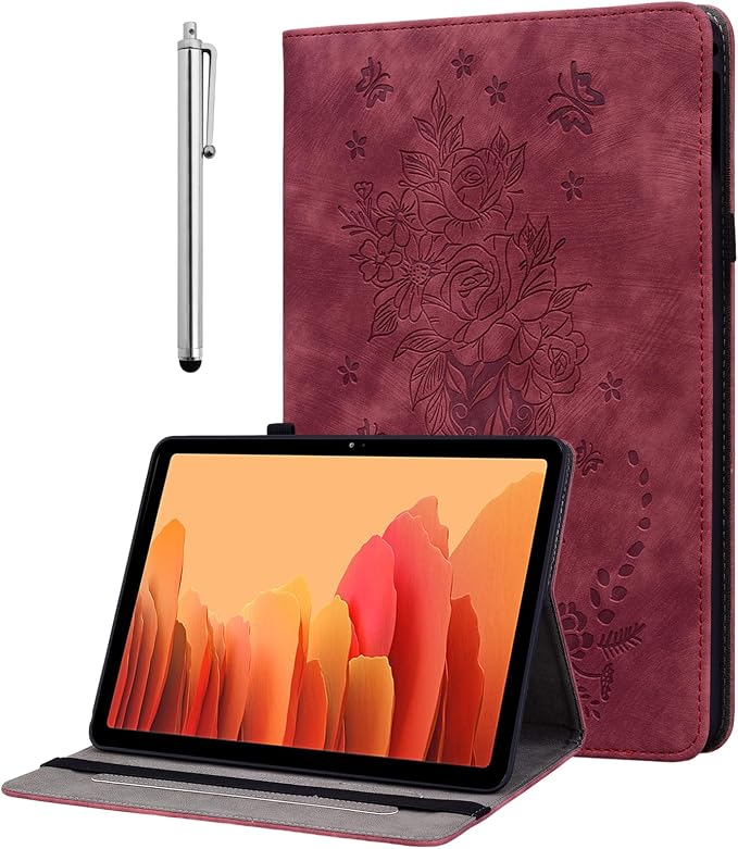 Case for All-New Amazon Fire HD 10 and 10 Plus Tablet (13th/11th Generation 2023/2021 Release) 10.1 Multi-Angle Flip PU Leather Cover with Stylus Holder for Fire HD 10 2023 Case Blue