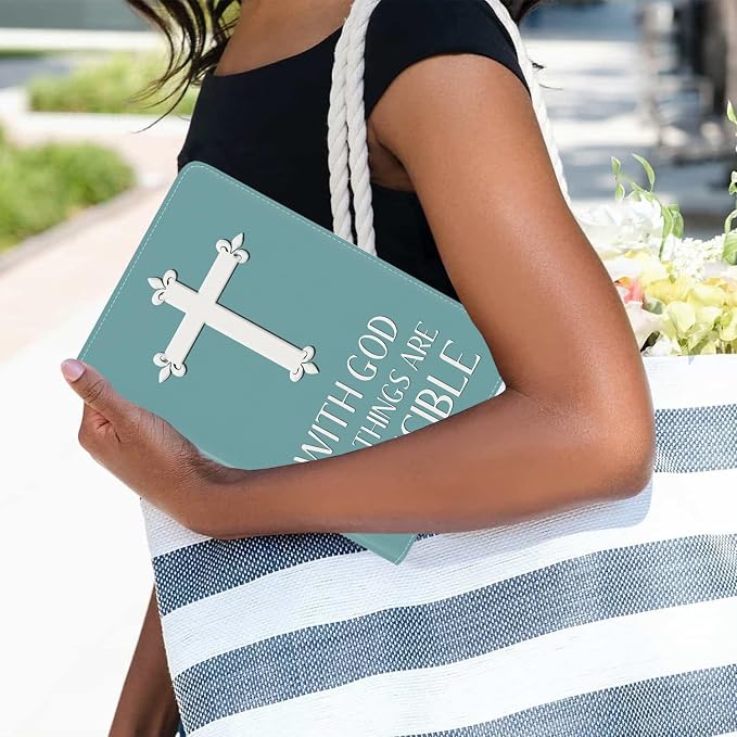 Case for iPad (A16) 11th Generation 11 Inch 2025 iPad 10th Generation 10.9 Inch 2022 Slim PU Leather Folio Smart Cover with Stand &amp Auto Wake/Sleep Bible Verse Psalm 46:10