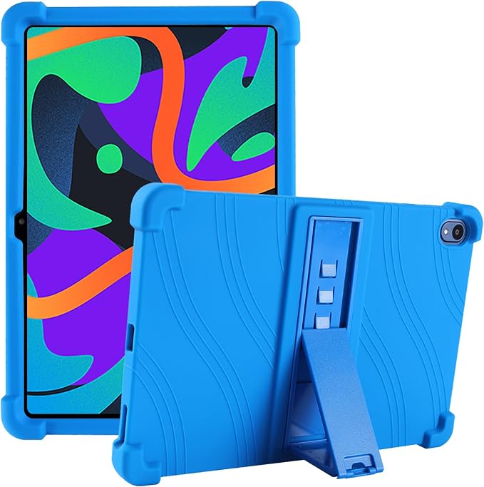 Case for Walmart ONN 10.1 Tablet Cover Gen 4 2024 Tablet(Model:100135925)Kids Friendly Soft Silicone Adjustable Stand Cover for Onn 10.1 inch Tablet Case 2024 Model Tablet (Blue)