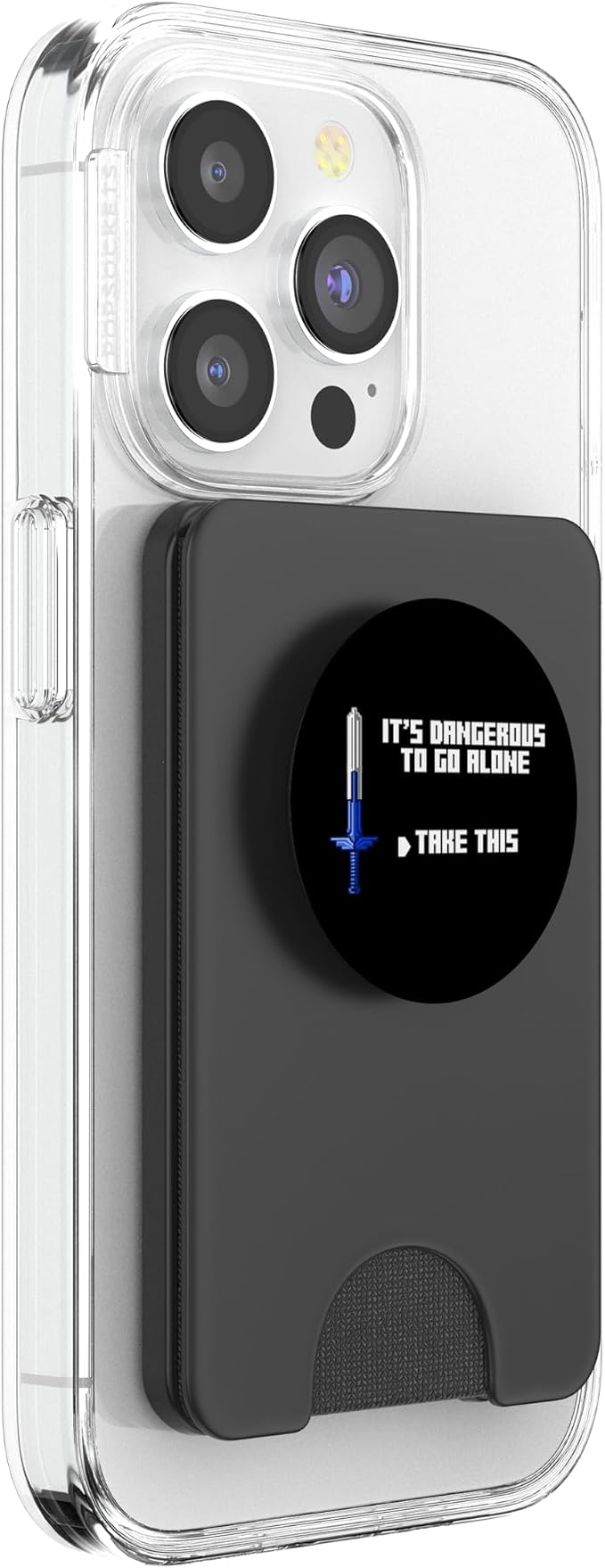 It's Dangerous to Go Alone Take This Video Game Player Gift PopSockets Adhesive PopGrip