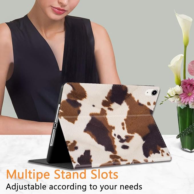 for iPad 10th-Gen 10.9-inch 2022 Case Adjustable Stand Shockproof Protective Cover with Automatic Wake-up/Sleep Function Suitable for iPad 10th Gen 2022 Case Art Dragonfly