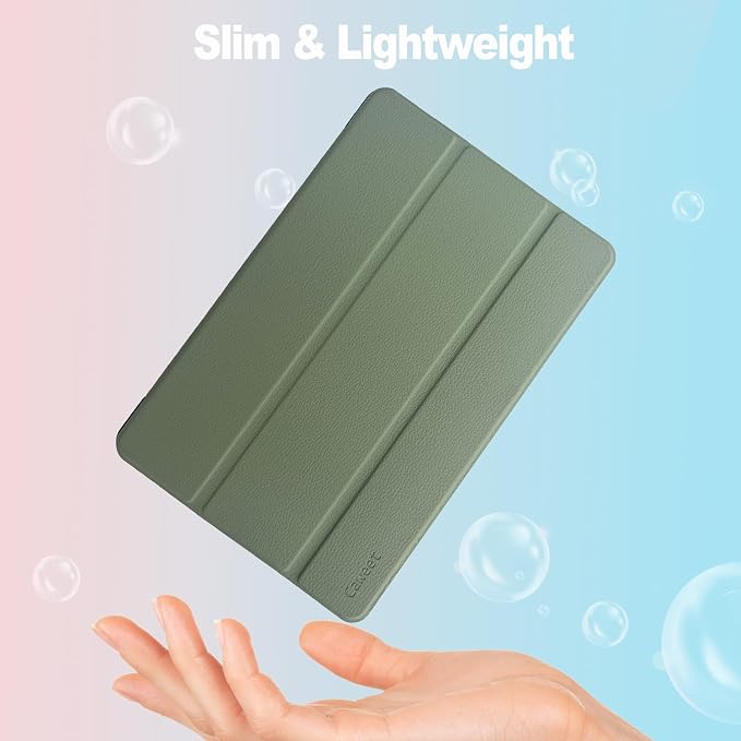 Caweet Case for Xiaomi Redmi Pad 2 PRO 12.1 Inch 2025 Released Lightweight Hard Back Shell Tri-Fold Stand Cover with Auto Sleep/Wake Almond Blossom