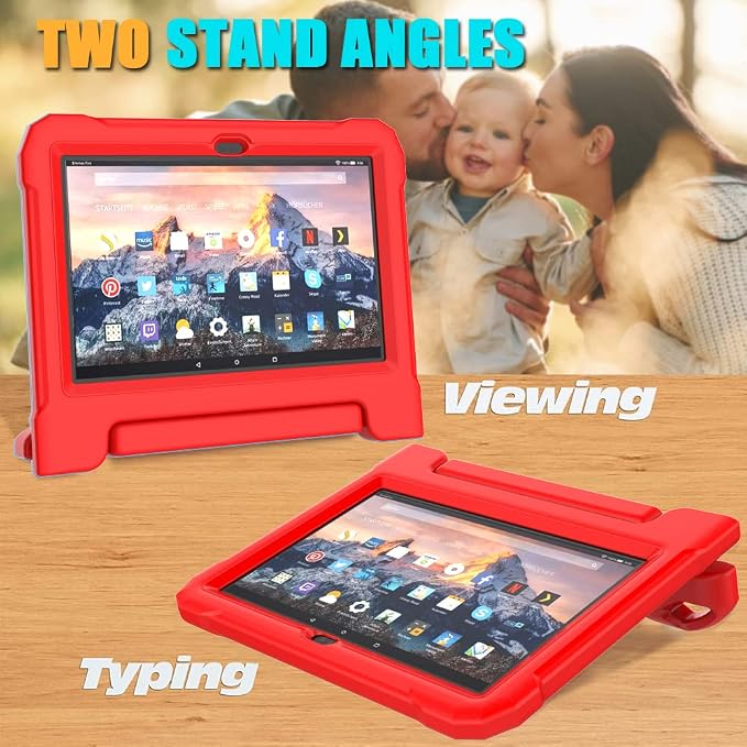 DJ&ampRPPQ Kids CaseEVA Strong Anti Drop is Suitable for 10 inch Tablet. Not Compatible with Ipad 10in Tablet Black