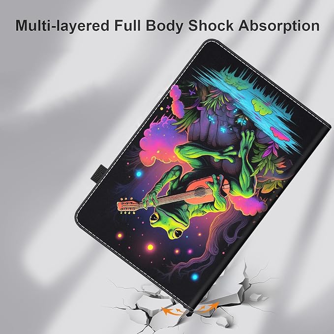 Case for Amazon Kindle Fire Max 11 Case (13th Gen 2023 Release) 11，Slim Fit Foldable Standing Cover Case with Auto Sleep/Wake for Fire 11 Max Tablet，Skull and Fire