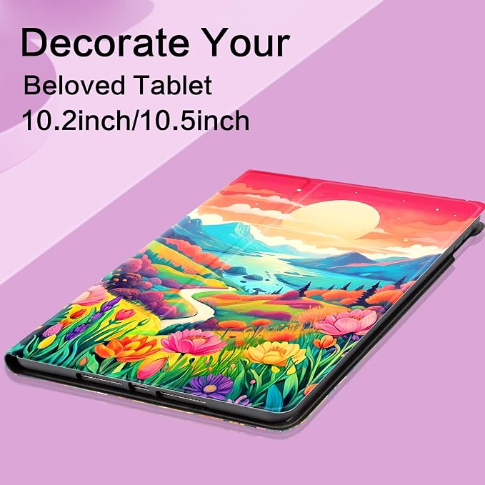 Vimorco for iPad Air 3rd Generation Case Leather iPad Pro 10.5 inch Cover | for iPad 9th/8th/7th Generation Case 10.2 Inch with Pocket&ampPencil Holder&ampHand Strap&ampMulti-Angle Animal Party