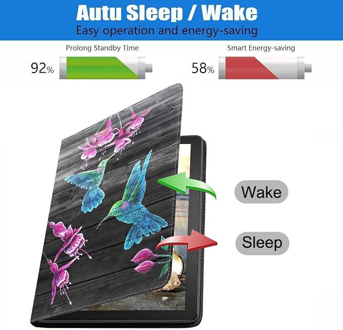 Case for Samsung Galaxy Tab S10 Lite 10.9/ S10 FE 10.9/ S9 FE 10.9/ S9 11 Slim PU Leather Stand Folio Cover with Auto Sleep Wake American Flag