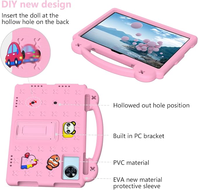 Case for Lenovo Idea Tab 11 inch 2025 (TB336) Kids EVA Shockproof Cover with Stand Handle for Lenovo Idea Tab 11''/ K11 Gen 2 Tablet Blue