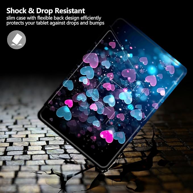 Case for Kindle Fire 7 Tablet (12th Generation 2022 Release) Baseball Theme 360 Degree Rotating Stand Protective Cover with Auto Sleep/Wake for Fire 7 2022 Tablet