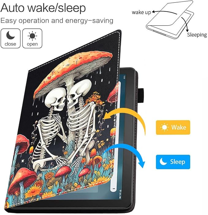 Case for Amazon Fire HD 8/Fire HD 8 Plus Tablet (12th/10th Generation 2024/2022/2020 Release) Premium PU Leather Cover with Auto Sleep Wake African Women