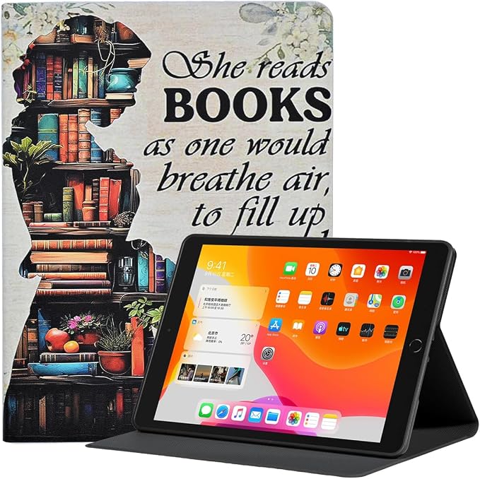 Case for iPad 9th Generation 8th/ 7th 2021/2020/2019 10.2 inch Premium PU Leather Folio Stand Shell Shockproof TPU Back Cover Baseball
