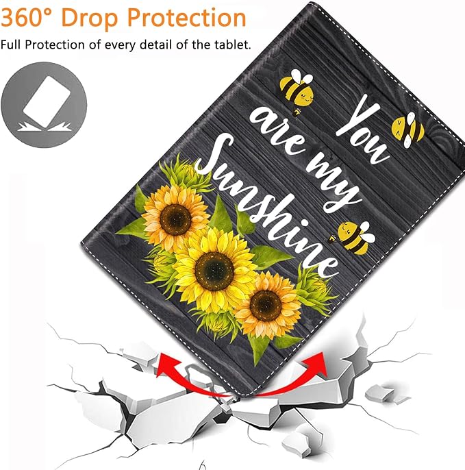 for iPad 10th-Gen 10.9-inch 2022 Case Adjustable Stand Shockproof Protective Cover with Automatic Wake-up/Sleep Function Suitable for iPad 10th Gen 2022 Case Art Dragonfly