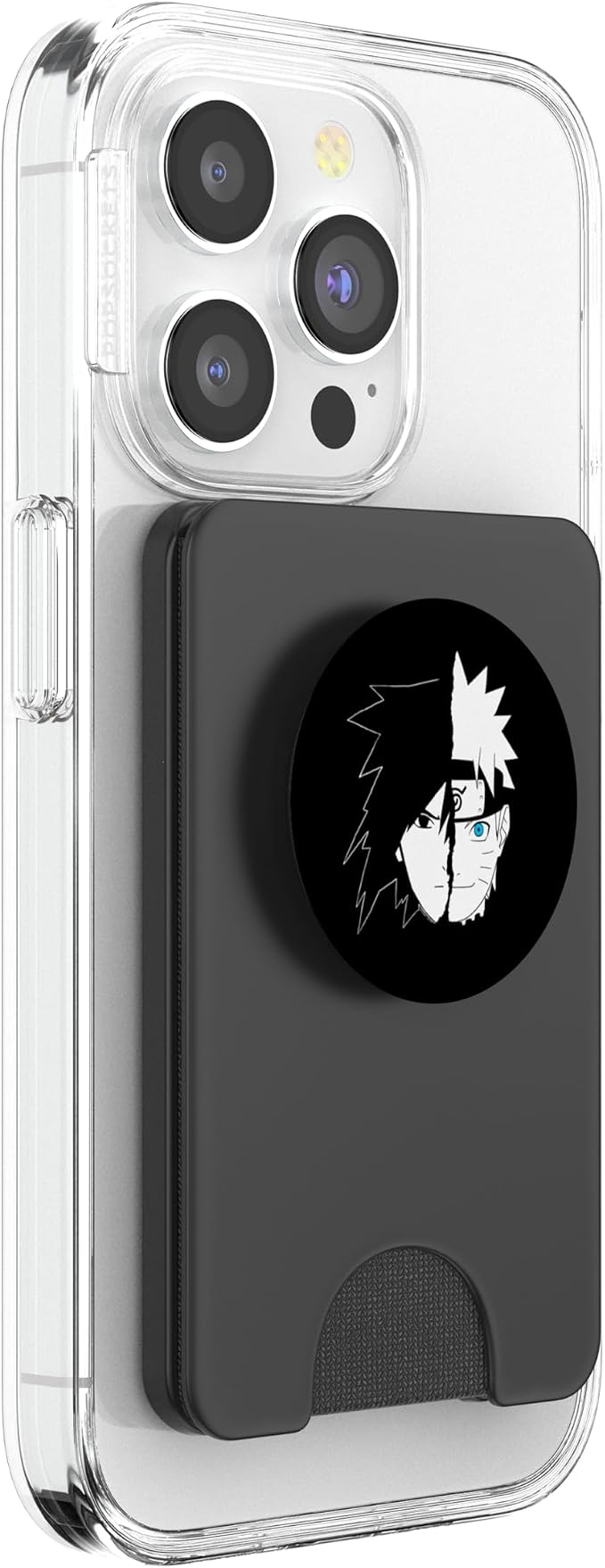 Naruto Sasuke Split Face Anime PopSockets Adhesive PopGrip