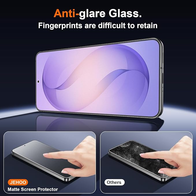 [2 Pack] Matte Screen Protector for Samsung Galaxy S22 9H Tempered Glass Ultrasonic Fingerprint Support Anti-glare Scratch-Resistant Bubble-Free
