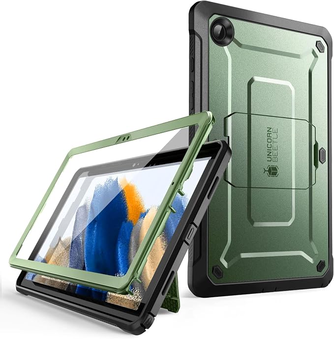 SUPCASE for Galaxy Tab A8 Case with Stand (Unicorn Beetle Pro) [Built-in Screen Protector] Full-Body Rugged Shockproof Heavy Duty Protective Tablet Case for Samsung Galaxy Tab A8 10.5 Inch Black