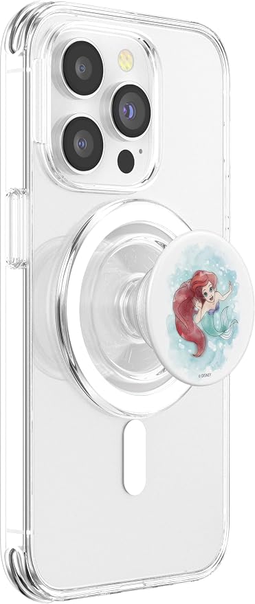 Disney Little Mermaid Ariel Watercolor Twerl PopSockets PopGrip: Swappable Grip for Phones &amp Tablets