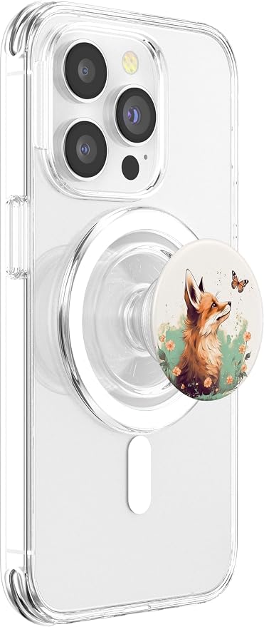 Fox Butterfly Forest Animal PopSockets Adhesive PopGrip