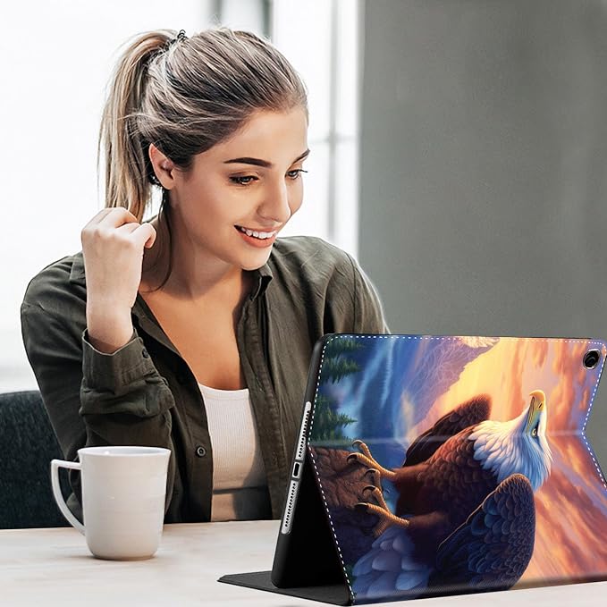 Case for Samsung Galaxy Tab S10 FE Plus 5G Multi-Angle Stand Smart Cover Shockproof with Auto Wake/Sleep for Galaxy Tab S10 FE+ 13.1 Inch (SM-X620/SM-X626B) 2025 Magic Mushrooms Fungus