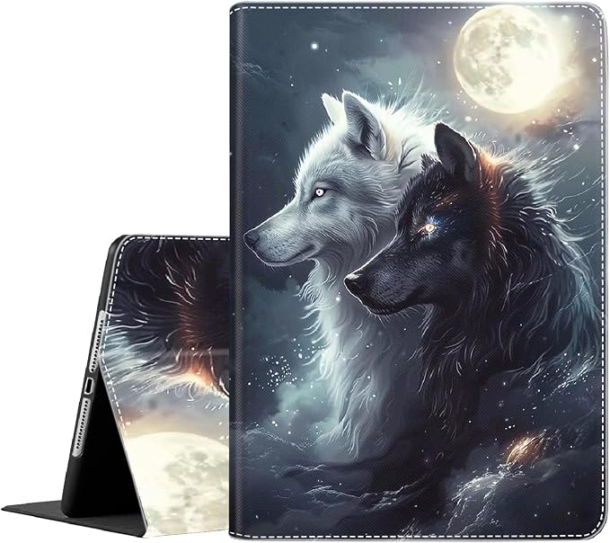 Case for iPad (A16) 11th Generation 11 Inch (2025) iPad 10th Generation 10.9 Inch (2022)，Slim Fit Foldable Standing Cover Case with Auto Sleep/Wake Retro Moth